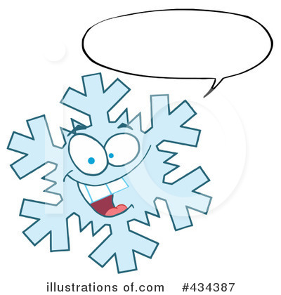 Royalty-Free (RF) Snowflake Clipart Illustration by Hit Toon - Stock Sample #434387