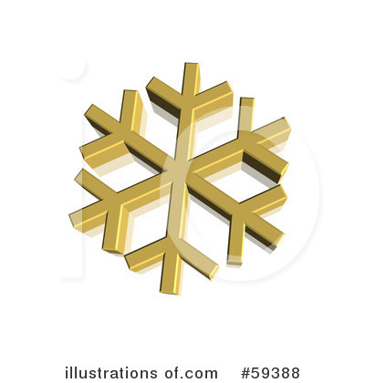 Royalty-Free (RF) Snowflake Clipart Illustration by ShazamImages - Stock Sample #59388
