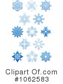 Snowflakes Clipart #1062583 by Vector Tradition SM