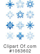 Snowflakes Clipart #1063602 by Vector Tradition SM