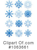 Snowflakes Clipart #1063661 by Vector Tradition SM