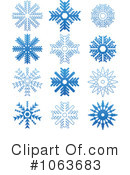 Snowflakes Clipart #1063683 by Vector Tradition SM