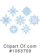 Snowflakes Clipart #1063709 by Vector Tradition SM