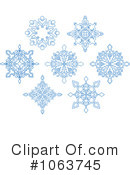 Snowflakes Clipart #1063745 by Vector Tradition SM