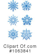 Snowflakes Clipart #1063841 by Vector Tradition SM