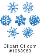 Snowflakes Clipart #1063983 by Vector Tradition SM