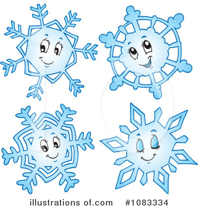 Royalty-Free (RF) Snowflakes Clipart Illustration by visekart - Stock Sample #1083334