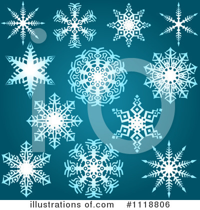 Royalty-Free (RF) Snowflakes Clipart Illustration by dero - Stock Sample #1118806