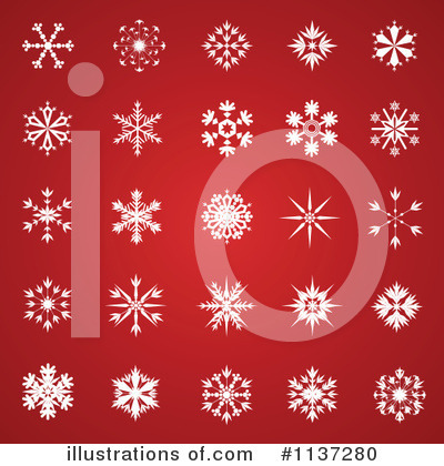 Royalty-Free (RF) Snowflakes Clipart Illustration by vectorace - Stock Sample #1137280