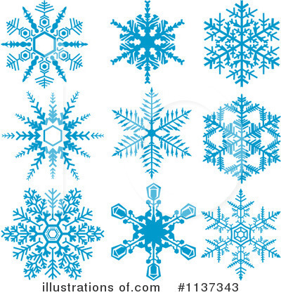 Royalty-Free (RF) Snowflakes Clipart Illustration by dero - Stock Sample #1137343