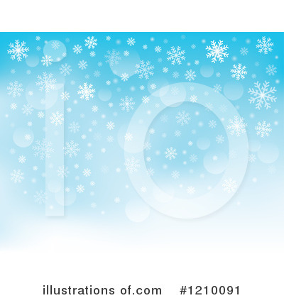 Royalty-Free (RF) Snowflakes Clipart Illustration by visekart - Stock Sample #1210091