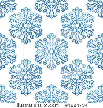 Royalty-Free (RF) Snowflakes Clipart Illustration by Vector Tradition SM - Stock Sample #1224734