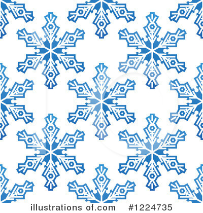 Royalty-Free (RF) Snowflakes Clipart Illustration by Vector Tradition SM - Stock Sample #1224735
