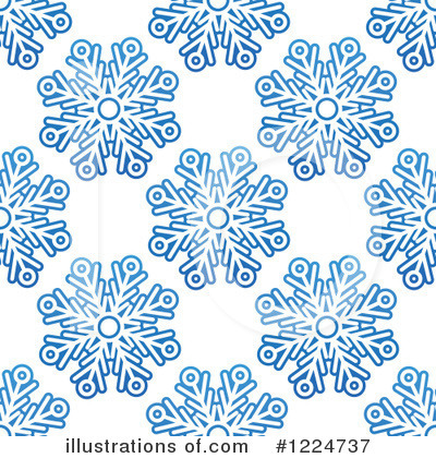 Royalty-Free (RF) Snowflakes Clipart Illustration by Vector Tradition SM - Stock Sample #1224737