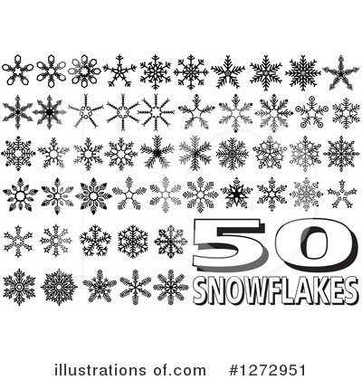 Royalty-Free (RF) Snowflakes Clipart Illustration by dero - Stock Sample #1272951