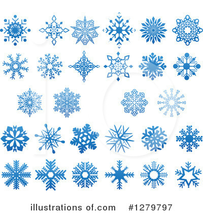 Royalty-Free (RF) Snowflakes Clipart Illustration by Vector Tradition SM - Stock Sample #1279797