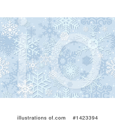 Royalty-Free (RF) Snowflakes Clipart Illustration by dero - Stock Sample #1423394