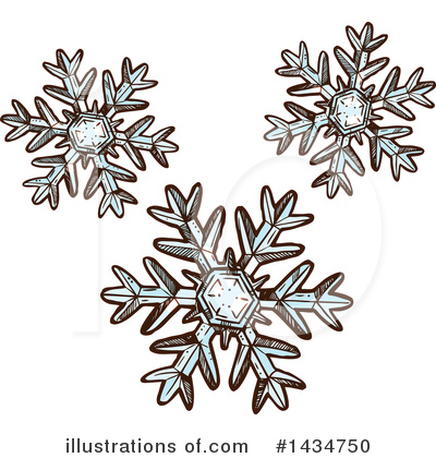 Royalty-Free (RF) Snowflakes Clipart Illustration by Vector Tradition SM - Stock Sample #1434750