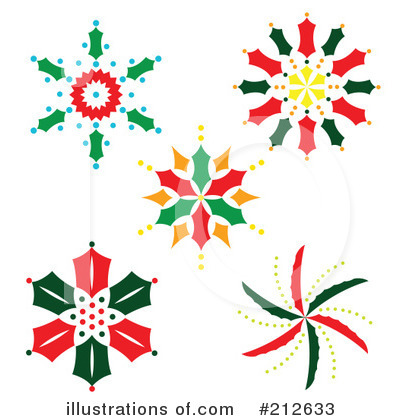 Royalty-Free (RF) Snowflakes Clipart Illustration by Cherie Reve - Stock Sample #212633