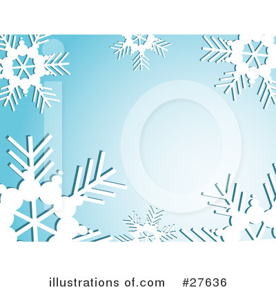 Royalty-Free (RF) Snowflakes Clipart Illustration by KJ Pargeter - Stock Sample #27636