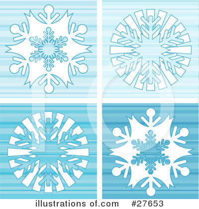Royalty-Free (RF) Snowflakes Clipart Illustration by KJ Pargeter - Stock Sample #27653