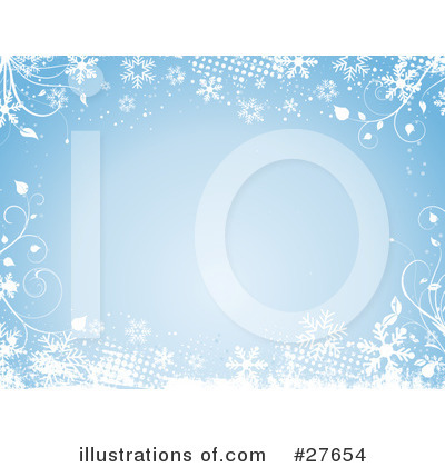 Royalty-Free (RF) Snowflakes Clipart Illustration by KJ Pargeter - Stock Sample #27654