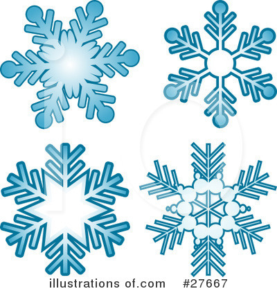 Royalty-Free (RF) Snowflakes Clipart Illustration by KJ Pargeter - Stock Sample #27667