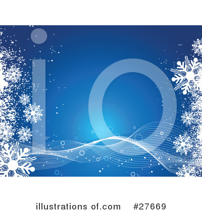 Royalty-Free (RF) Snowflakes Clipart Illustration by KJ Pargeter - Stock Sample #27669