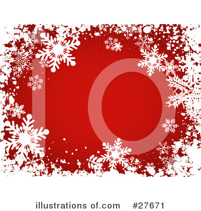 Royalty-Free (RF) Snowflakes Clipart Illustration by KJ Pargeter - Stock Sample #27671