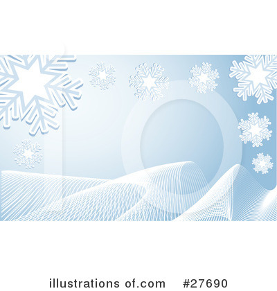 Royalty-Free (RF) Snowflakes Clipart Illustration by KJ Pargeter - Stock Sample #27690