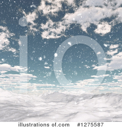 Snowing Clipart #1275587 by KJ Pargeter