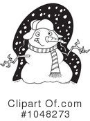 Snowman Clipart #1048273 by toonaday