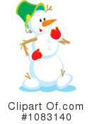 Snowman Clipart #1083140 by Alex Bannykh