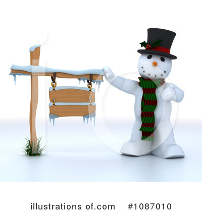 Royalty-Free (RF) Snowman Clipart Illustration by KJ Pargeter - Stock Sample #1087010