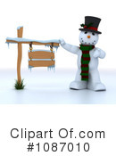 Snowman Clipart #1087010 by KJ Pargeter