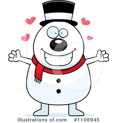 Royalty-Free (RF) Snowman Clipart Illustration by Cory Thoman - Stock Sample #1106945