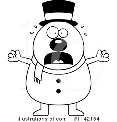Royalty-Free (RF) Snowman Clipart Illustration by Cory Thoman - Stock Sample #1142154