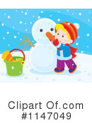 Snowman Clipart #1147049 by Alex Bannykh