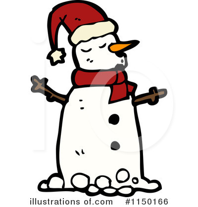 Royalty-Free (RF) Snowman Clipart Illustration by lineartestpilot - Stock Sample #1150166
