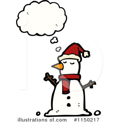Royalty-Free (RF) Snowman Clipart Illustration by lineartestpilot - Stock Sample #1150217