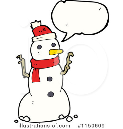 Royalty-Free (RF) Snowman Clipart Illustration by lineartestpilot - Stock Sample #1150609