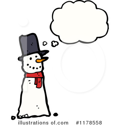 Royalty-Free (RF) Snowman Clipart Illustration by lineartestpilot - Stock Sample #1178558