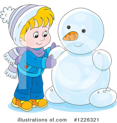 Royalty-Free (RF) Snowman Clipart Illustration by Alex Bannykh - Stock Sample #1226321