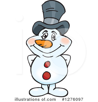 Snowman Clipart #1276097 by Dennis Holmes Designs
