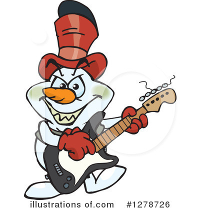 Royalty-Free (RF) Snowman Clipart Illustration by Dennis Holmes Designs - Stock Sample #1278726
