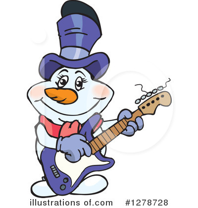 Royalty-Free (RF) Snowman Clipart Illustration by Dennis Holmes Designs - Stock Sample #1278728
