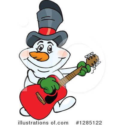 Snowman Clipart #1285122 by Dennis Holmes Designs