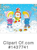 Snowman Clipart #1437741 by Alex Bannykh