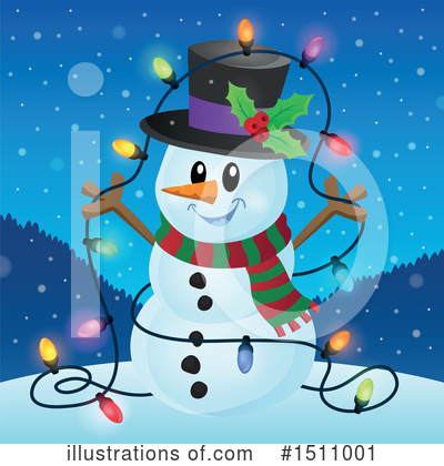 Snowman Clipart #1511001 by visekart