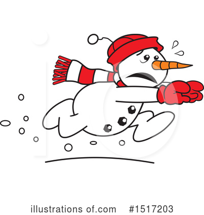 Royalty-Free (RF) Snowman Clipart Illustration by Johnny Sajem - Stock Sample #1517203
